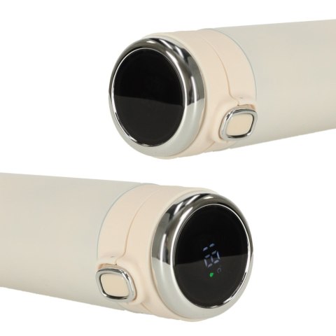 Kubek bidon termiczny z ustnikiem termos LED 350ml beżowy Kik Sp. z o. o. Sp. k.