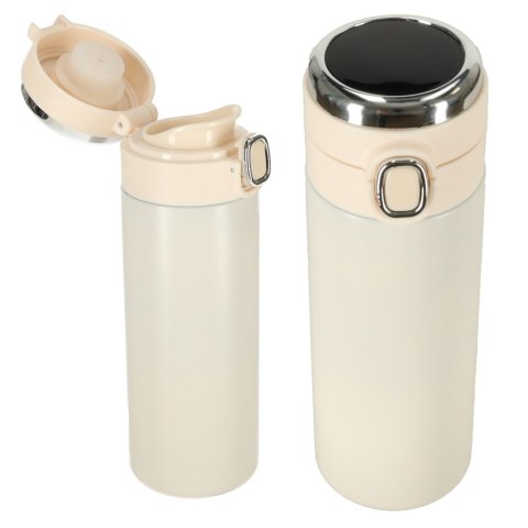 Kubek bidon termiczny z ustnikiem termos LED 350ml beżowy Kik Sp. z o. o. Sp. k.