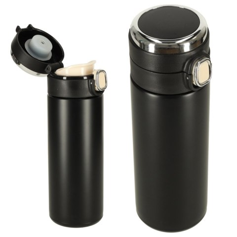 Kubek bidon termiczny z ustnikiem termos LED 350ml czarny Kik Sp. z o. o. Sp. k.