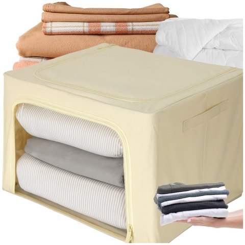 Organizer na pościel do szafy torba ze stelażem do przechowywania na ubrania zabawki 100L Kik Sp. z o. o. Sp. k.