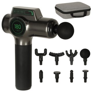 Pistolet do masażu masażer do pleców ciała wyświetlacz LED 8w1 Kik Sp. z o. o. Sp. k.