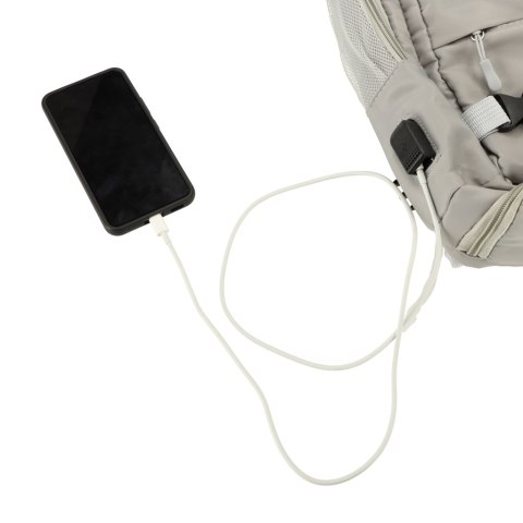 Plecak podróżny bagaż podręczny RYANAIR WIZZAIR USB szary Kik Sp. z o. o. Sp. k.