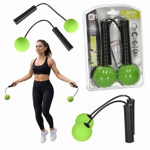 Skakanka bezprzewodowa bez linki crossfit trening cardio fitness z piłeczkami Kik Sp. z o. o. Sp. k.