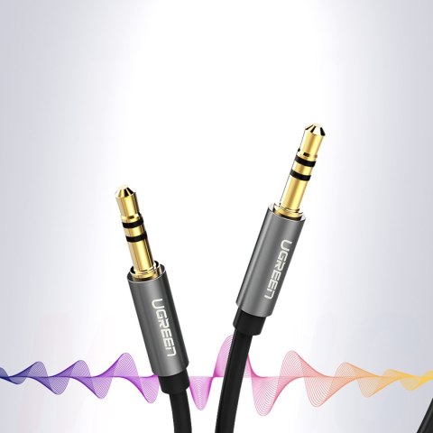 Kabel przewód audio AV119 mini jack 3.5mm 5m - czarny UGREEN
