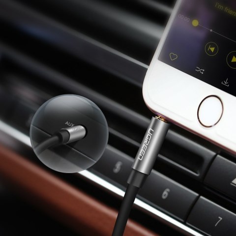 Kabel przewód audio AV119 mini jack 3.5mm 5m - czarny UGREEN