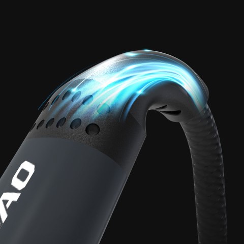 Kabel przewód z oplotem L3CC USB-C - USB-C 60W 2m - czarny DUDAO