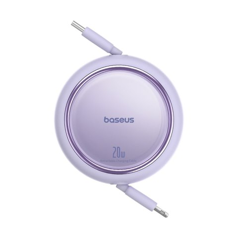 Kabel przewód zwijany Free2Pull USB-C - iPhone Lightning 20W 1m - fioletowy BASEUS