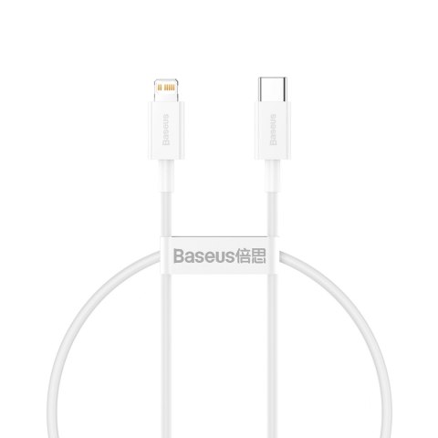 Kabel przewód Superior Series USB-C / Lightning PD 20W 2m - biały BASEUS