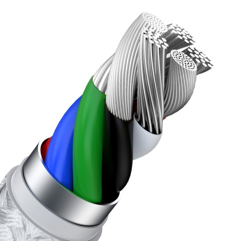 Kabel przewód do iPhone USB-C - Lightning Series Metal Data 20W PD 2m - biały BASEUS