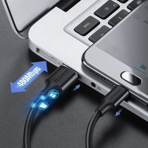 Kabel przewód micro USB - USB-A 0.5m - czarny UGREEN