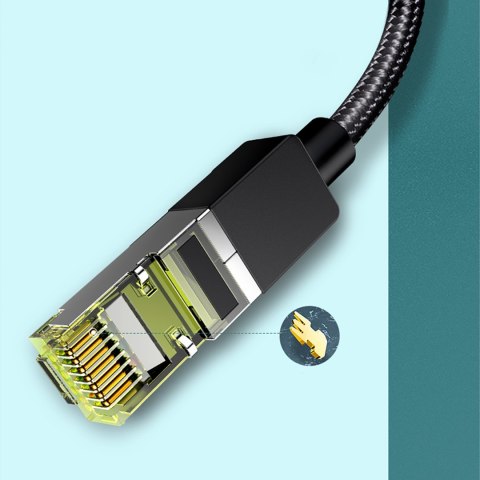 Kabel przewód patchcord Ethernet RJ45 Cat 7 10 Gbps 3m - czarny UGREEN