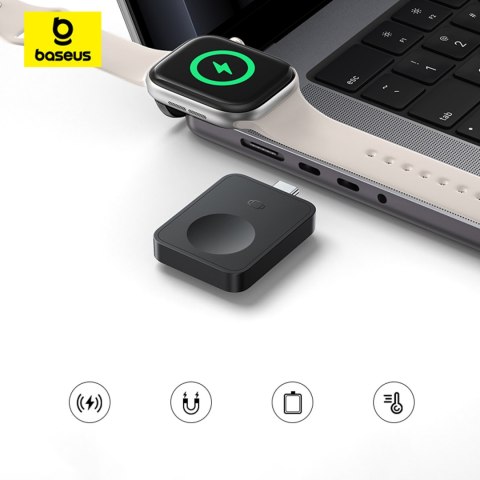 Ładowarka indukcyjna magnetyczna do Apple Watch MagPro 2.5W - czarna BASEUS