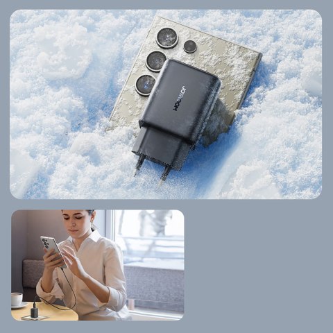 Ładowarka sieciowa USB-C 25W SFC PPS PD + kabel USB-C 1m - czarna JOYROOM
