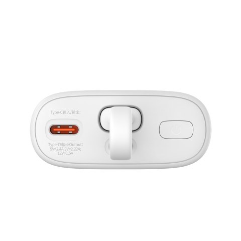 Powerbank Popsicle 5200mAh 20W z kablem Lightning 60W/20V/3A/30cm - biało-zielony BASEUS