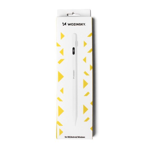 Rysik aktywny Stylus uniwersalny do Android i iOS USB-C - biały WOZINSKY