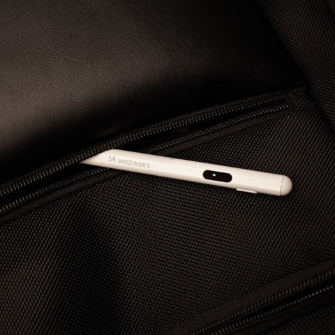 Rysik aktywny Stylus uniwersalny do Android i iOS USB-C - biały WOZINSKY