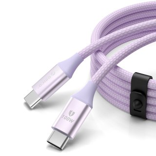 Kabel przewód CDX 100W 5A Power Delivery USB-C 1m - fioletowy ORICO