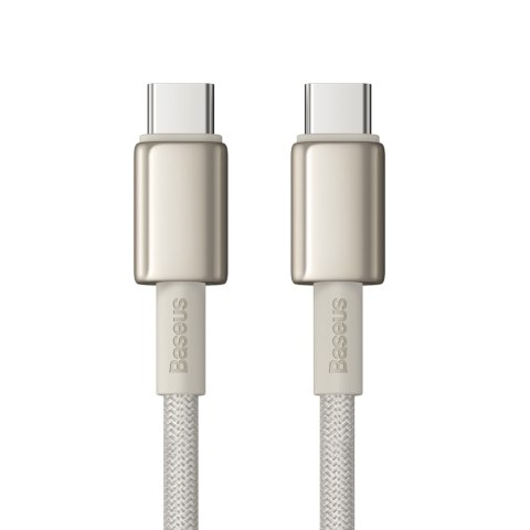 Kabel przewód Tungsten Gold USB-C 100W 2m - złoty BASEUS