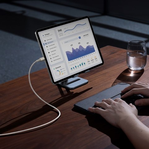 Kabel przewód Tungsten Gold USB-C 100W 2m - złoty BASEUS