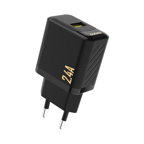 Ładowarka sieciowa 2.4A USB-A - czarna DUDAO