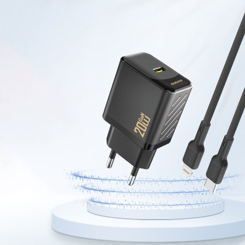 Ładowarka sieciowa PD20W GaN USB-C - czarna DUDAO