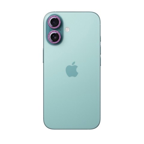 Szkło ochronne na obiektywy iPhone 16/16 Plus - różowe JOYROOM