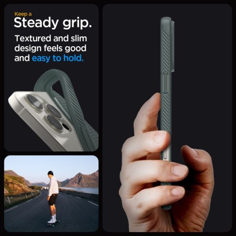 Etui case na iPhone 16 Pro Max Liquid Air - zielone SPIGEN