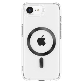 Etui case na iPhone 16e Carbon Fiber Ultra Hybrid MagSafe - przezroczyste