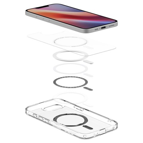 Etui case na iPhone 16e Carbon Fiber Ultra Hybrid MagSafe - przezroczyste