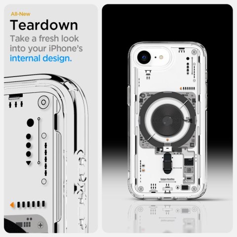 Etui case na iPhone 16e Neo One Ultra Hybrid MagSafe - przezroczyste SPIGEN
