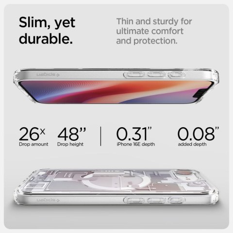 Etui case na iPhone 16e Zero One Ultra Hybrid MagSafe - białe SPIGEN