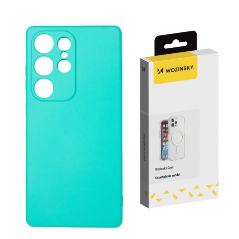 Silikonowe etui na Samsung Galaxy S24 FE Silicone Case - miętowe WOZINSKY