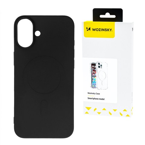 Etui case na Samsung Galaxy S25+ Liquid Silicone Case MagSafe - czarne WOZINSKY