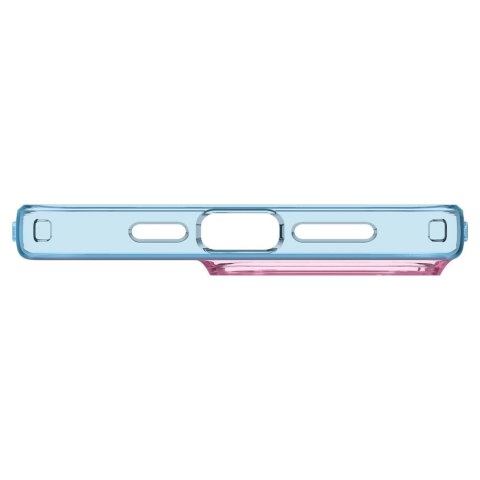 Etui case na iPhone 15 Pro Liquid Crystal - różowo niebieskie SPIGEN