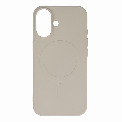 Etui na Samsung Galaxy S25 Liquid Silicone Case MagSafe - beżowe WOZINSKY