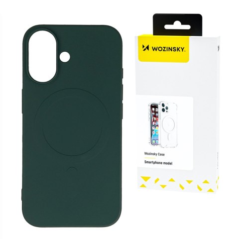 Etui na Samsung Galaxy S25 Liquid Silicone Case MagSafe - zielone WOZINSKY