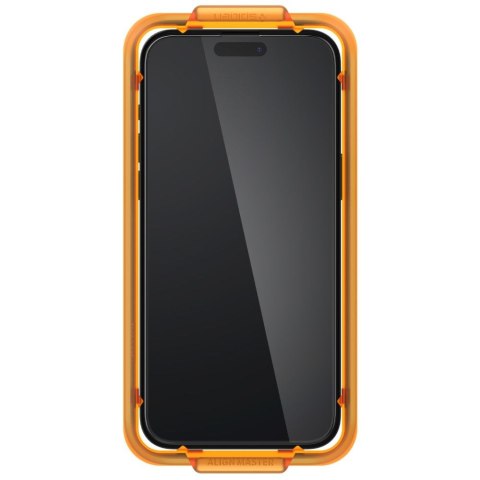 Szkło hartowane ochronne na iPhone 15 Plus ALM Glass FC - czarne 2 szt. SPIGEN