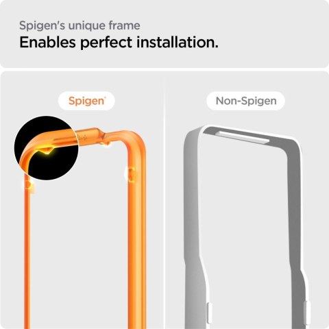 Szkło hartowane ochronne na iPhone 15 Plus ALM Glass FC - czarne 2 szt. SPIGEN
