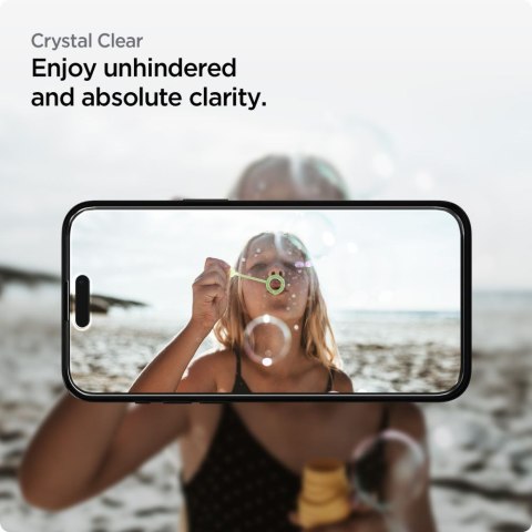 Szkło hartowane ochronne na iPhone 15 Plus ALM Glass FC - czarne 2 szt. SPIGEN