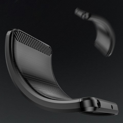 Etui elastyczne silikonowe na Xiaomi 15 Pro Carbon Case - czarne