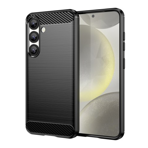 Etui elastyczne silikonowe na Xiaomi Poco X7 Pro Carbon Case - czarne HURTEL