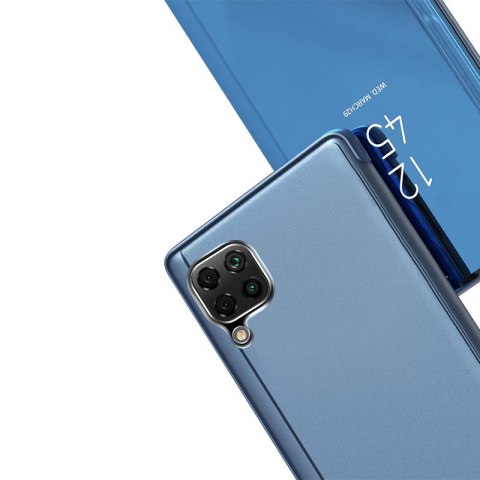 Futerał etui z klapką na Samsung Galaxy A22 4G Clear View Case - czarny HURTEL