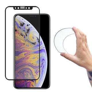 Folia szklana szkło hartowane do iPhone 13 mini z ramką Full Cover Flexi Nano - przezroczysty WOZINSKY