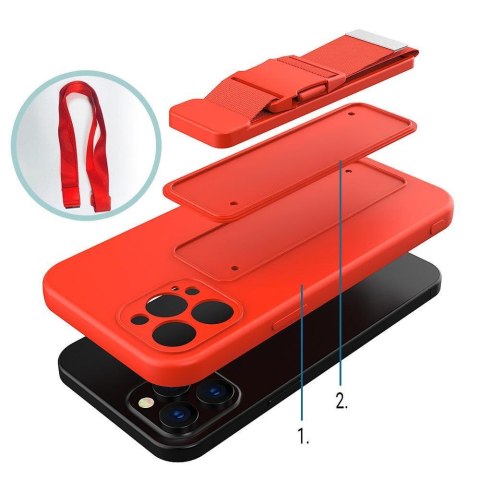 Silikonowe etui ze smyczą paskiem do Xiaomi Poco M4 Pro 5G Rope Case - czarny HURTEL