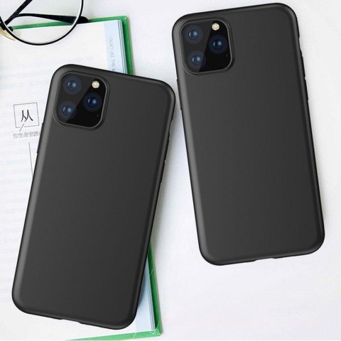 Żelowe elastyczne etui pokrowiec do iPhone 14 Pro Max Soft Case - czarny HURTEL
