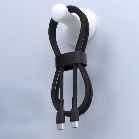 Kabel przewód USB-C 65W 1m - czarny DUDAO