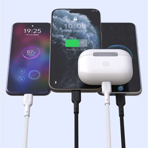 Kabel przewód USB-C 65W 1m - czarny DUDAO