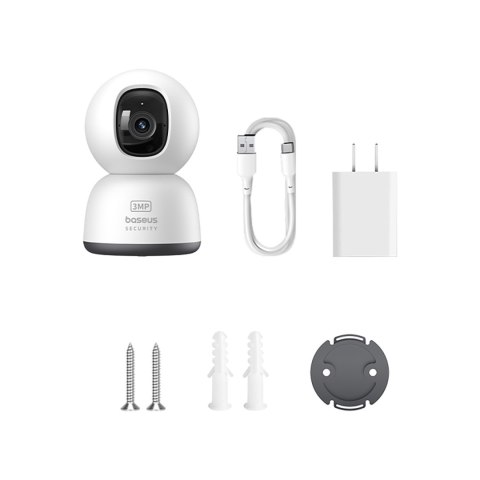 Kamera wewnętrzna Security P1 Lite do monitoringu microSD Wi-Fi 2K - biała BASEUS