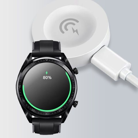 Ładowarka bezprzewodowa do smartwatchy zegarków Huawei - biała DUDAO