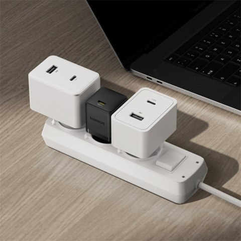 Ładowarka sieciowa Palm 1C 20W z kablem USB-C 60W 1m - czarna BASEUS